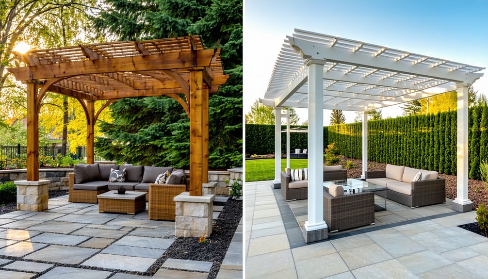 custom vs prefabricated pergolas